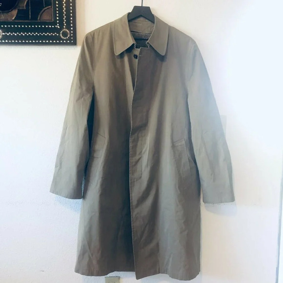 Jos. A. Bank Other - Jos. A. Bank Mens Beige Comfort Collared Full Sleeve Long Trench Coat Size 42R